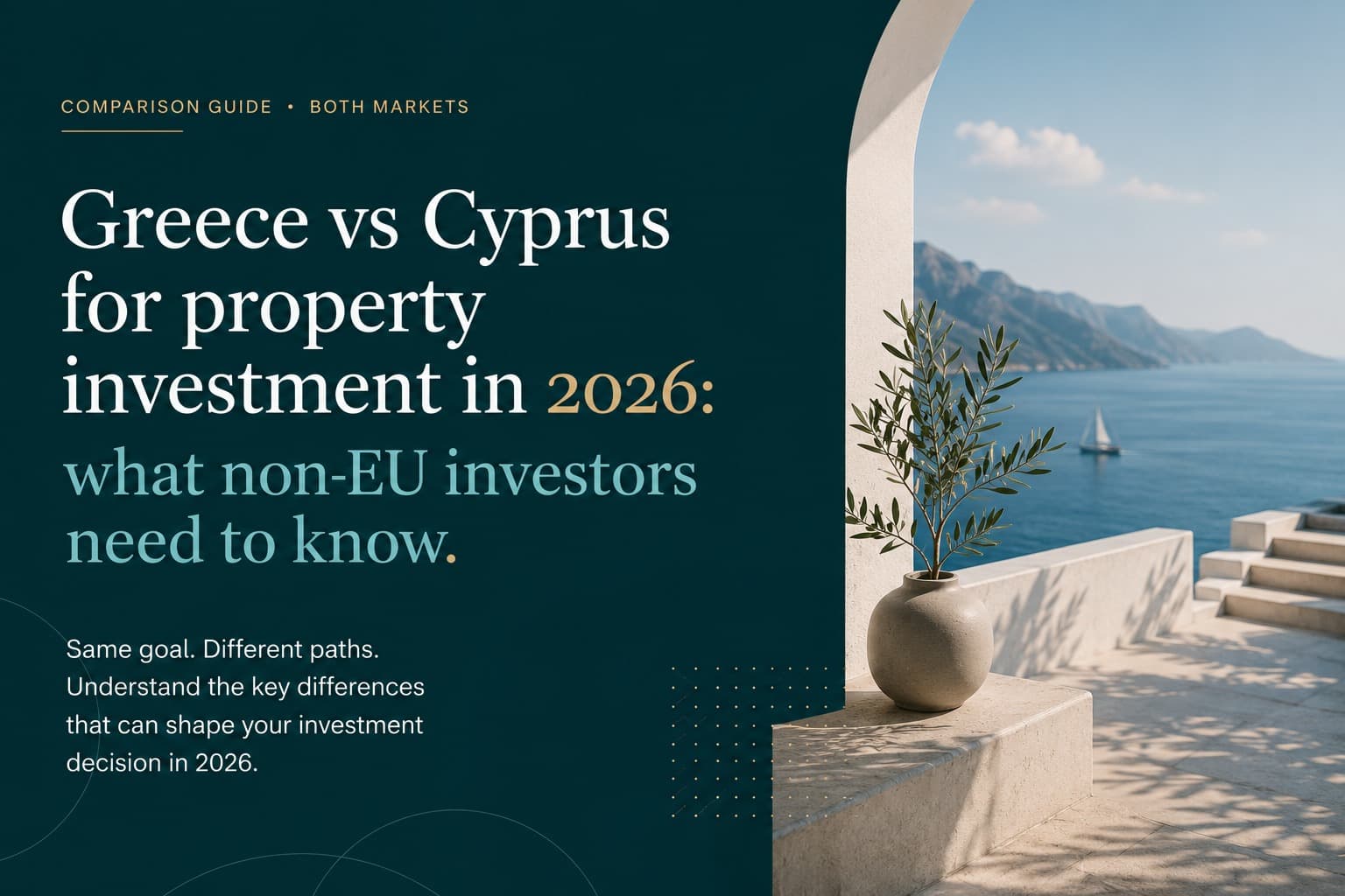 Greece vs Cyprus for property investment in 2026: an honest comparison.