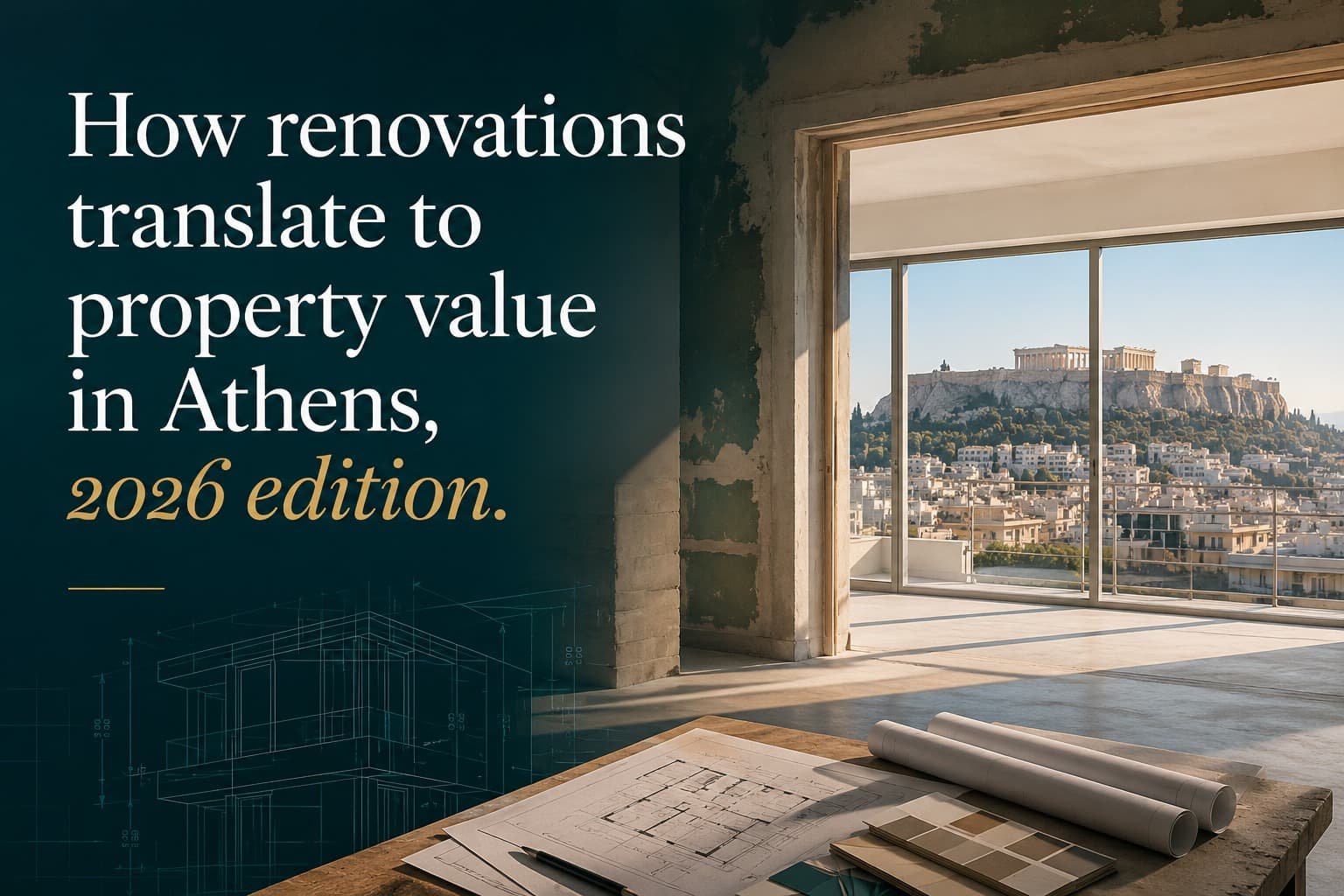 How renovations translate to property value in Athens, 2026 edition.